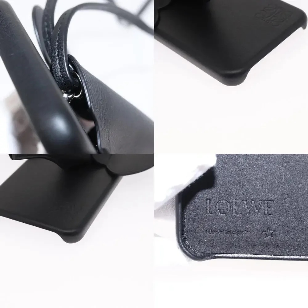 Loewe Leather Iphone Case Black